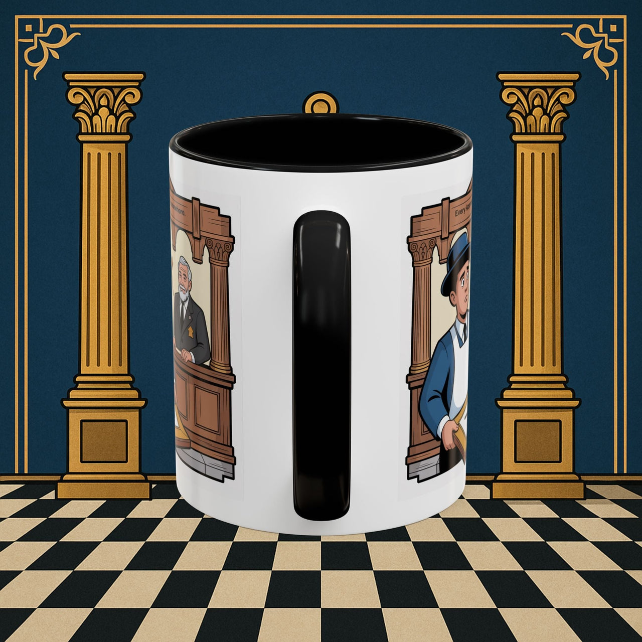 Premium Ready to Go Freemason Design | Entered Apprentice Every Apprentice Starts Somewhere - Masonic Mugs