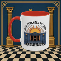Premium Ready to Go Freemason Design | Entered Apprentice From Darkness to Light - Masonic Mugs
