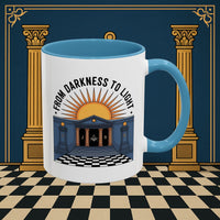 Premium Ready to Go Freemason Design | Entered Apprentice From Darkness to Light - Masonic Mugs