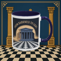Premium Ready to Go Freemason Design | Entered Apprentice From Darkness to Light - Masonic Mugs
