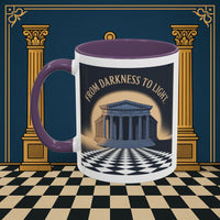 Premium Ready to Go Freemason Design | Entered Apprentice From Darkness to Light - Masonic Mugs