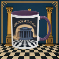 Premium Ready to Go Freemason Design | Entered Apprentice From Darkness to Light - Masonic Mugs