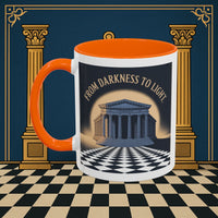 Premium Ready to Go Freemason Design | Entered Apprentice From Darkness to Light - Masonic Mugs