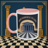 Premium Ready to Go Freemason Design | Entered Apprentice From Darkness to Light - Masonic Mugs