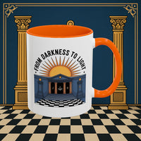 Premium Ready to Go Freemason Design | Entered Apprentice From Darkness to Light - Masonic Mugs