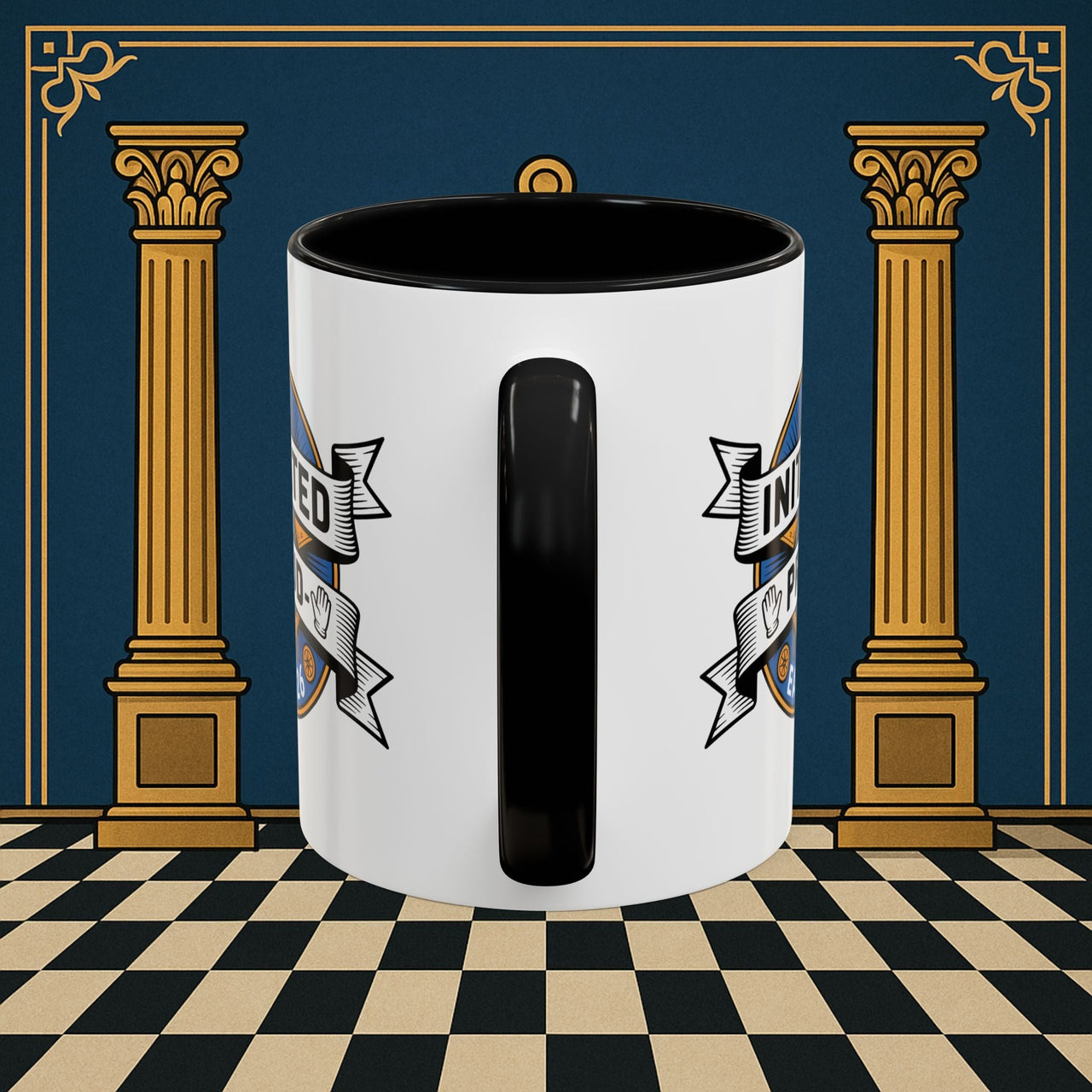 Premium Ready to Go Freemason Design | Entered Apprentice Initated and Proud 2025 - Masonic Mugs