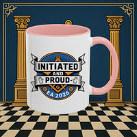 Premium Ready to Go Freemason Design | Entered Apprentice Initated and Proud 2025 - Masonic Mugs