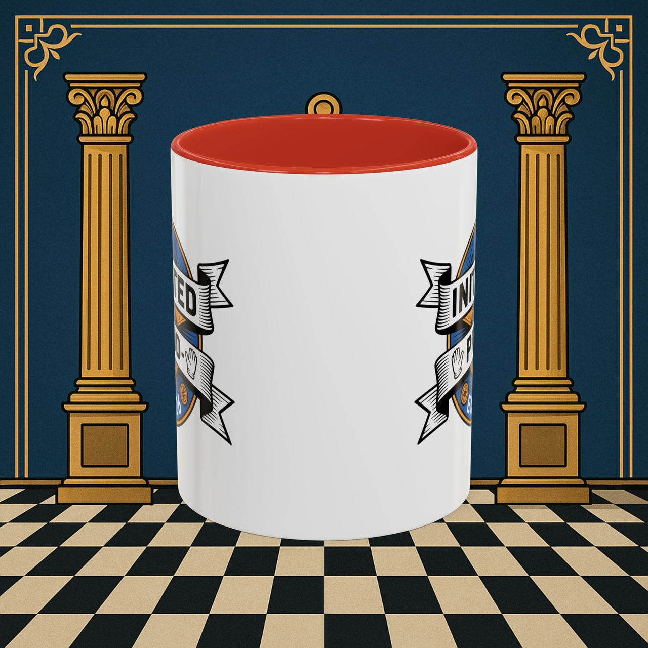 Premium Ready to Go Freemason Design | Entered Apprentice Initated and Proud 2025 - Masonic Mugs