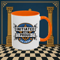 Premium Ready to Go Freemason Design | Entered Apprentice Initated and Proud 2025 - Masonic Mugs