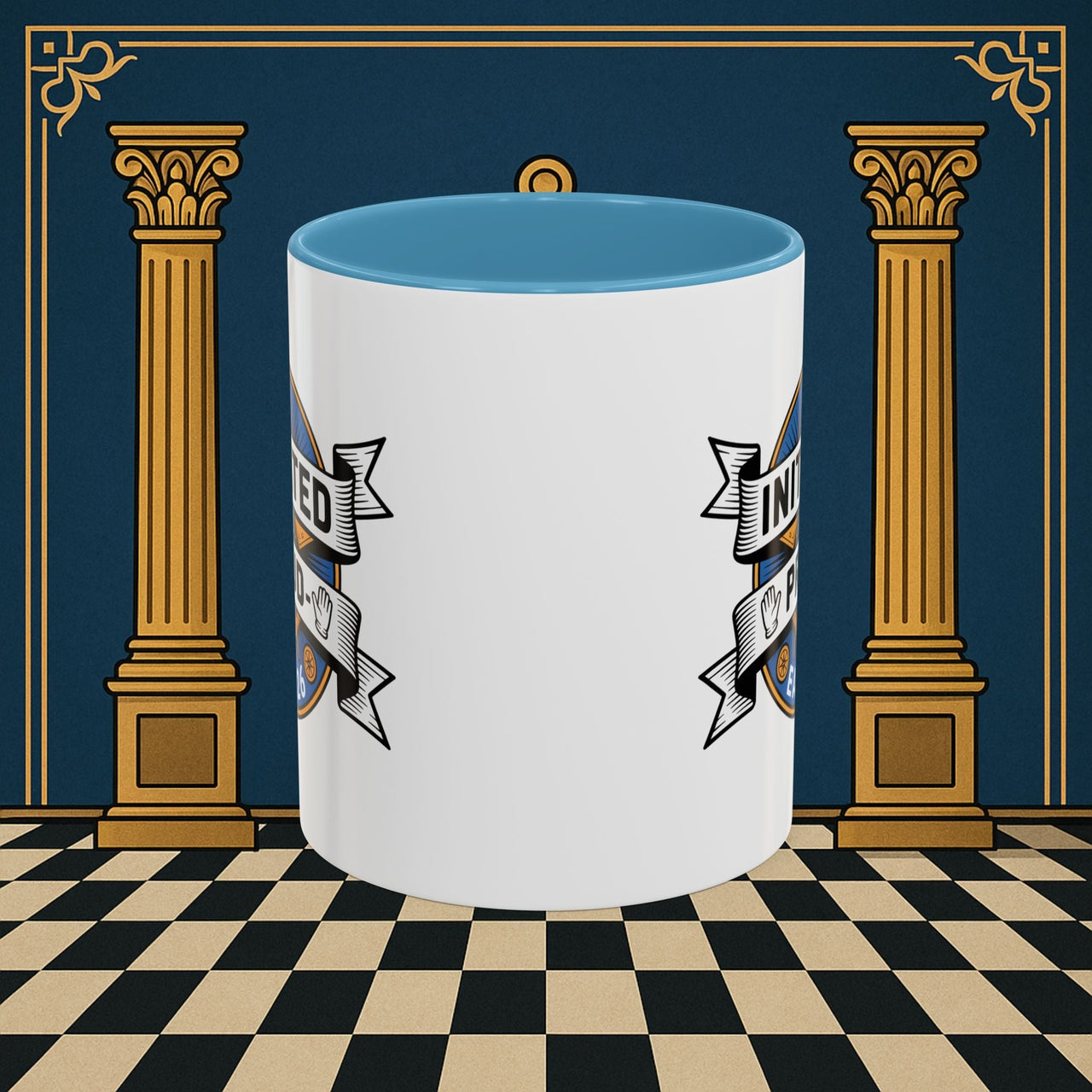 Premium Ready to Go Freemason Design | Entered Apprentice Initated and Proud 2025 - Masonic Mugs
