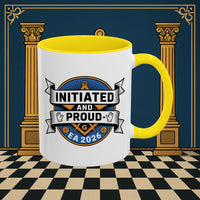 Premium Ready to Go Freemason Design | Entered Apprentice Initated and Proud 2025 - Masonic Mugs
