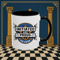 Premium Ready to Go Freemason Design | Entered Apprentice Initated and Proud 2025 - Masonic Mugs