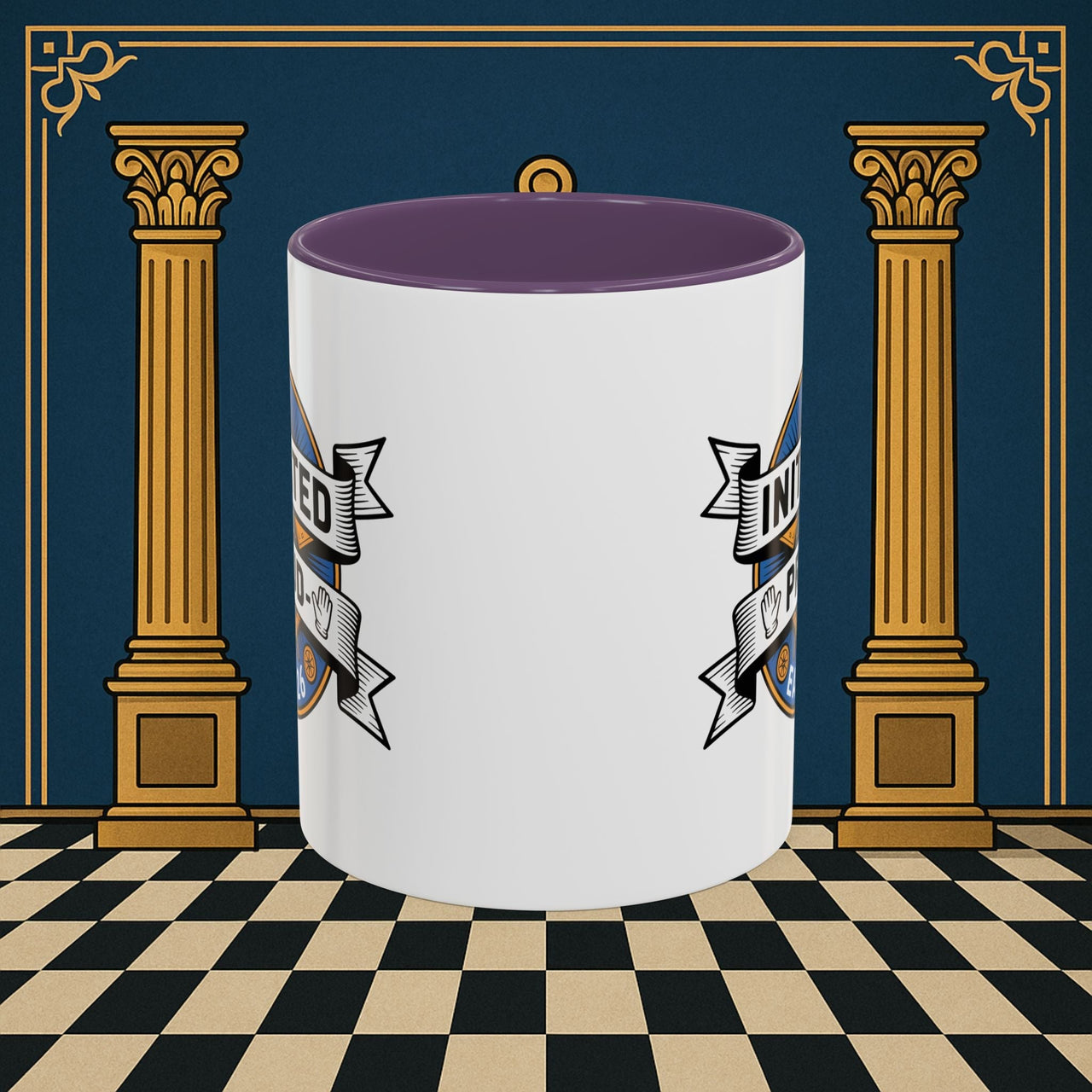Premium Ready to Go Freemason Design | Entered Apprentice Initated and Proud 2025 - Masonic Mugs
