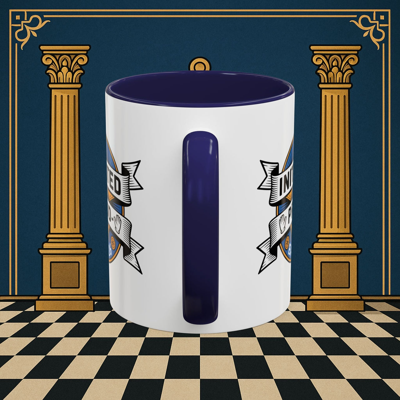 Premium Ready to Go Freemason Design | Entered Apprentice Initated and Proud 2025 - Masonic Mugs