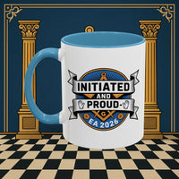 Premium Ready to Go Freemason Design | Entered Apprentice Initated and Proud 2025 - Masonic Mugs