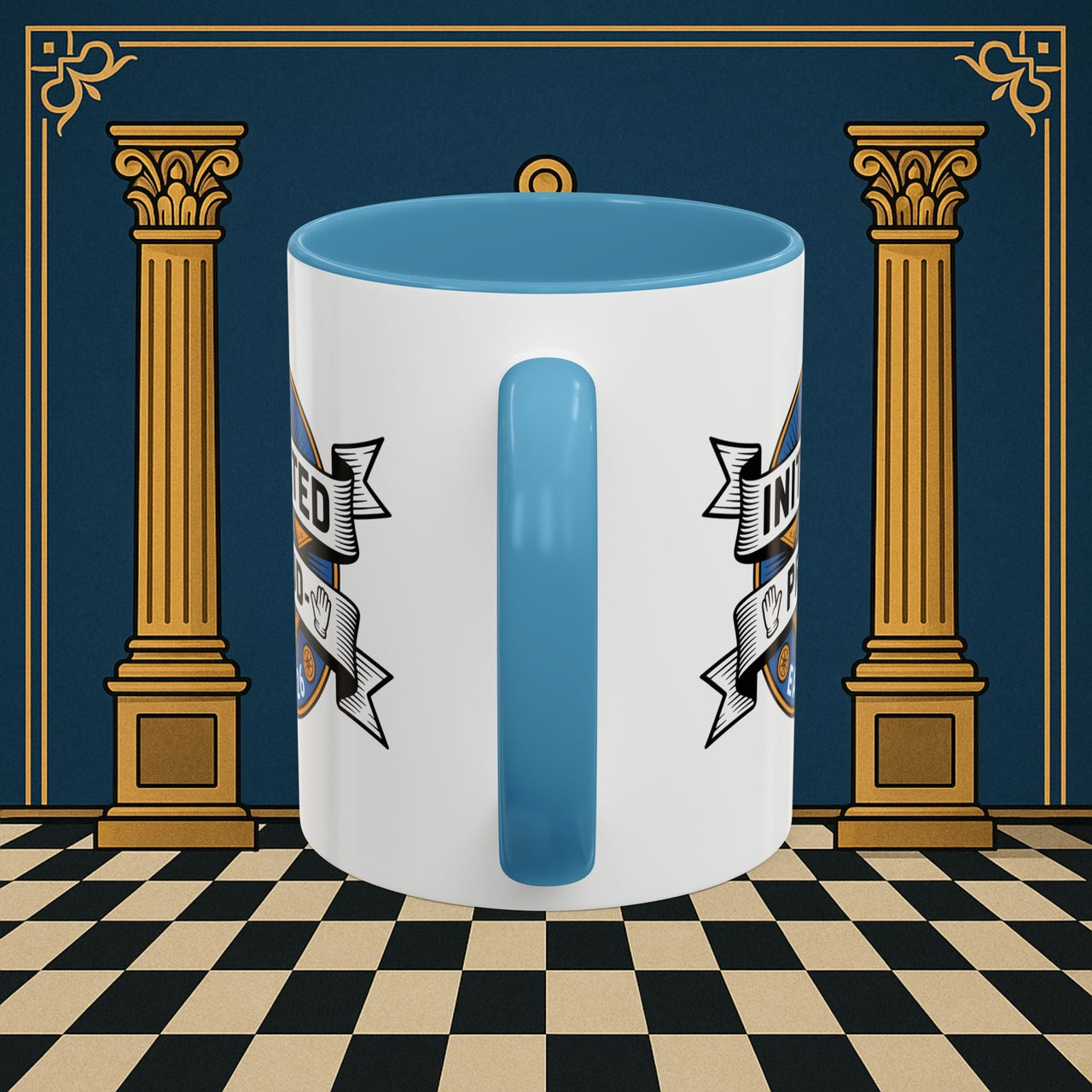 Premium Ready to Go Freemason Design | Entered Apprentice Initated and Proud 2025 - Masonic Mugs