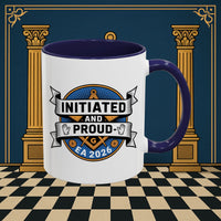 Premium Ready to Go Freemason Design | Entered Apprentice Initated and Proud 2025 - Masonic Mugs