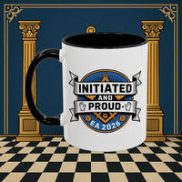 Premium Ready to Go Freemason Design | Entered Apprentice Initated and Proud 2025 - Masonic Mugs