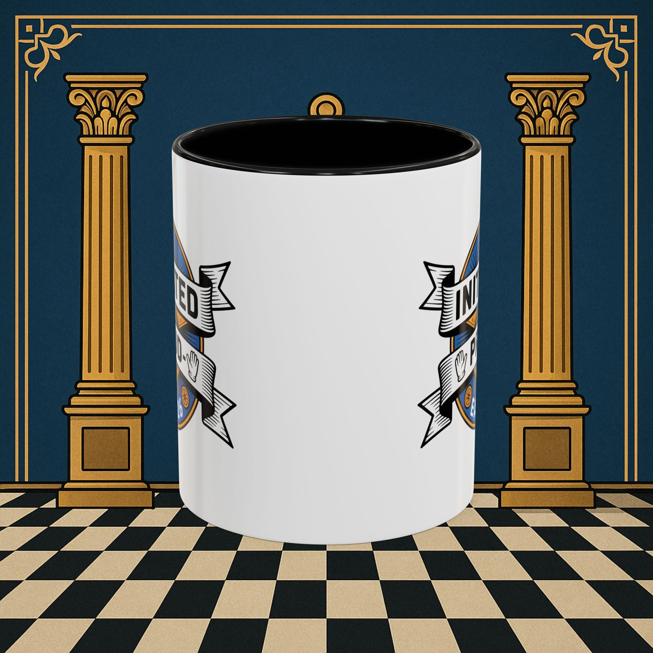 Premium Ready to Go Freemason Design | Entered Apprentice Initated and Proud 2025 - Masonic Mugs