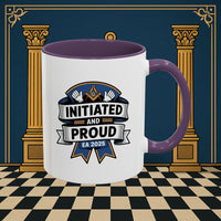 Premium Ready to Go Freemason Design | Entered Apprentice Initiated and Proud 2025 - Masonic Mugs