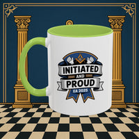 Premium Ready to Go Freemason Design | Entered Apprentice Initiated and Proud 2025 - Masonic Mugs