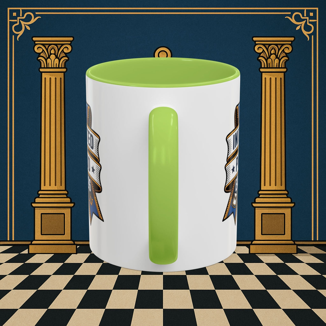 Premium Ready to Go Freemason Design | Entered Apprentice Initiated and Proud 2025 - Masonic Mugs