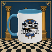Premium Ready to Go Freemason Design | Entered Apprentice Initiated and Proud 2025 - Masonic Mugs