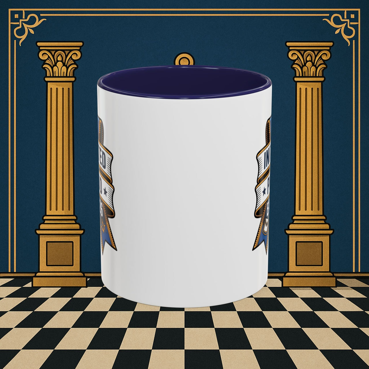 Premium Ready to Go Freemason Design | Entered Apprentice Initiated and Proud 2025 - Masonic Mugs