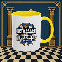 Premium Ready to Go Freemason Design | Entered Apprentice Initiated and Proud 2025 - Masonic Mugs