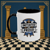 Premium Ready to Go Freemason Design | Entered Apprentice Initiated and Proud 2025 - Masonic Mugs