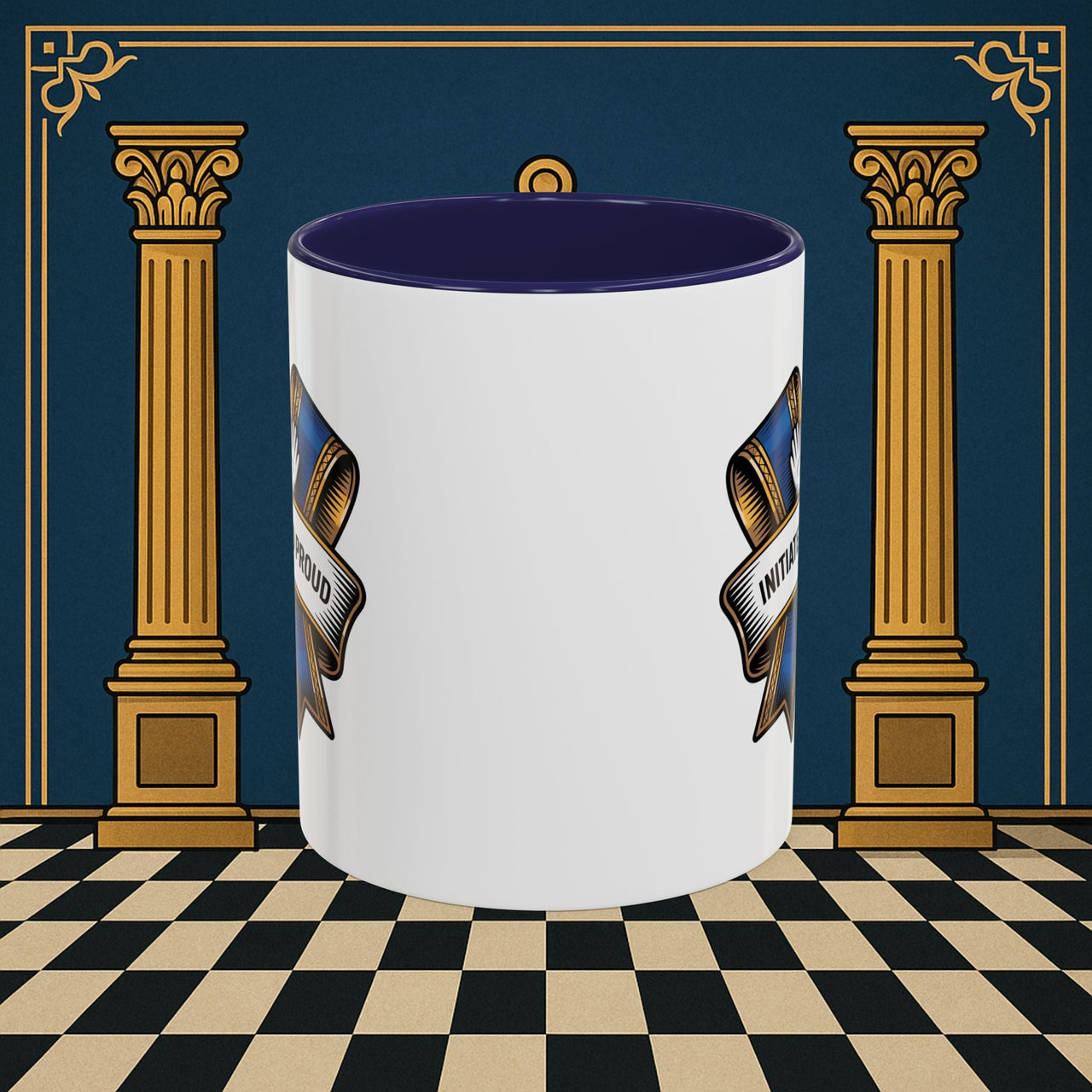 Premium Ready to Go Freemason Design | Entered Apprentice Initiated and Proud 2025 Ready to Go - Masonic Mugs