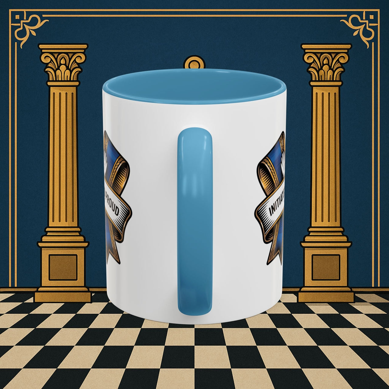 Premium Ready to Go Freemason Design | Entered Apprentice Initiated and Proud 2025 Ready to Go - Masonic Mugs