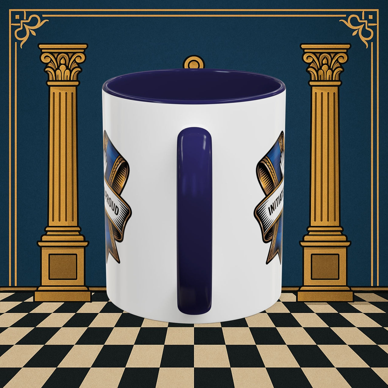 Premium Ready to Go Freemason Design | Entered Apprentice Initiated and Proud 2025 Ready to Go - Masonic Mugs