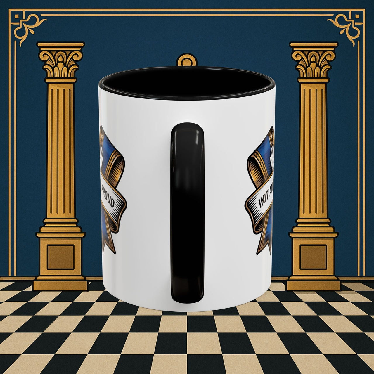 Premium Ready to Go Freemason Design | Entered Apprentice Initiated and Proud 2025 Ready to Go - Masonic Mugs