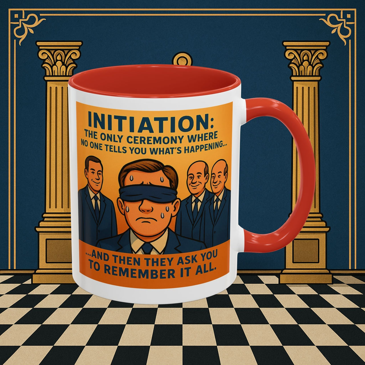 Premium Ready to Go Freemason Design | Entered Apprentice Initiation - Masonic Mugs