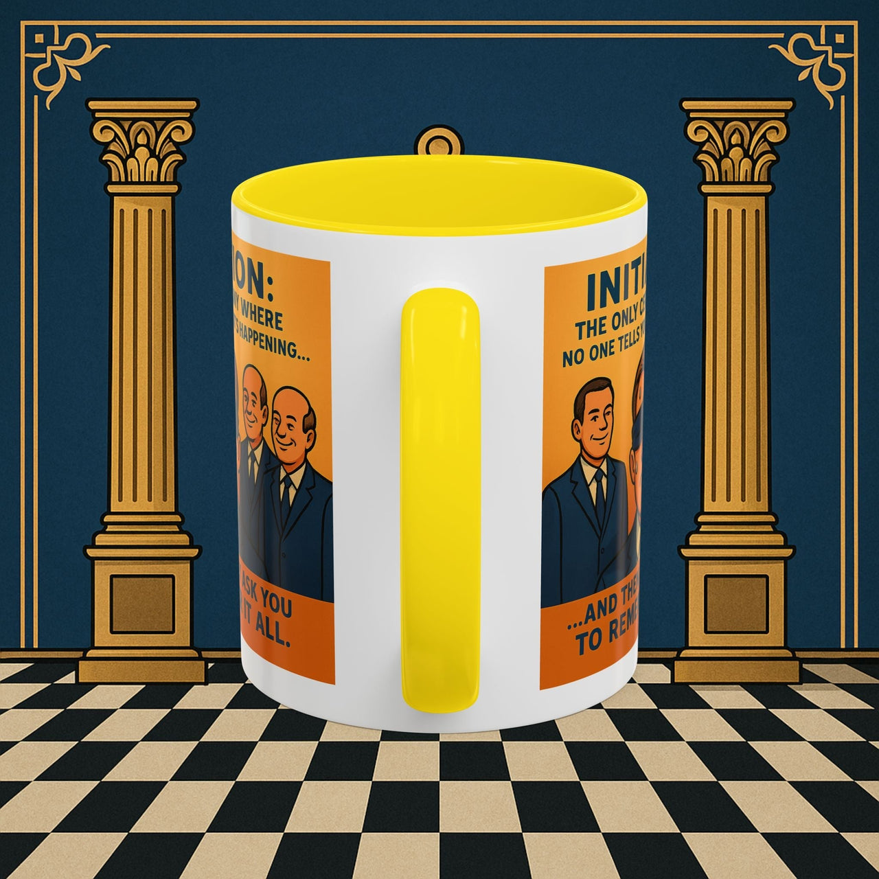 Premium Ready to Go Freemason Design | Entered Apprentice Initiation - Masonic Mugs