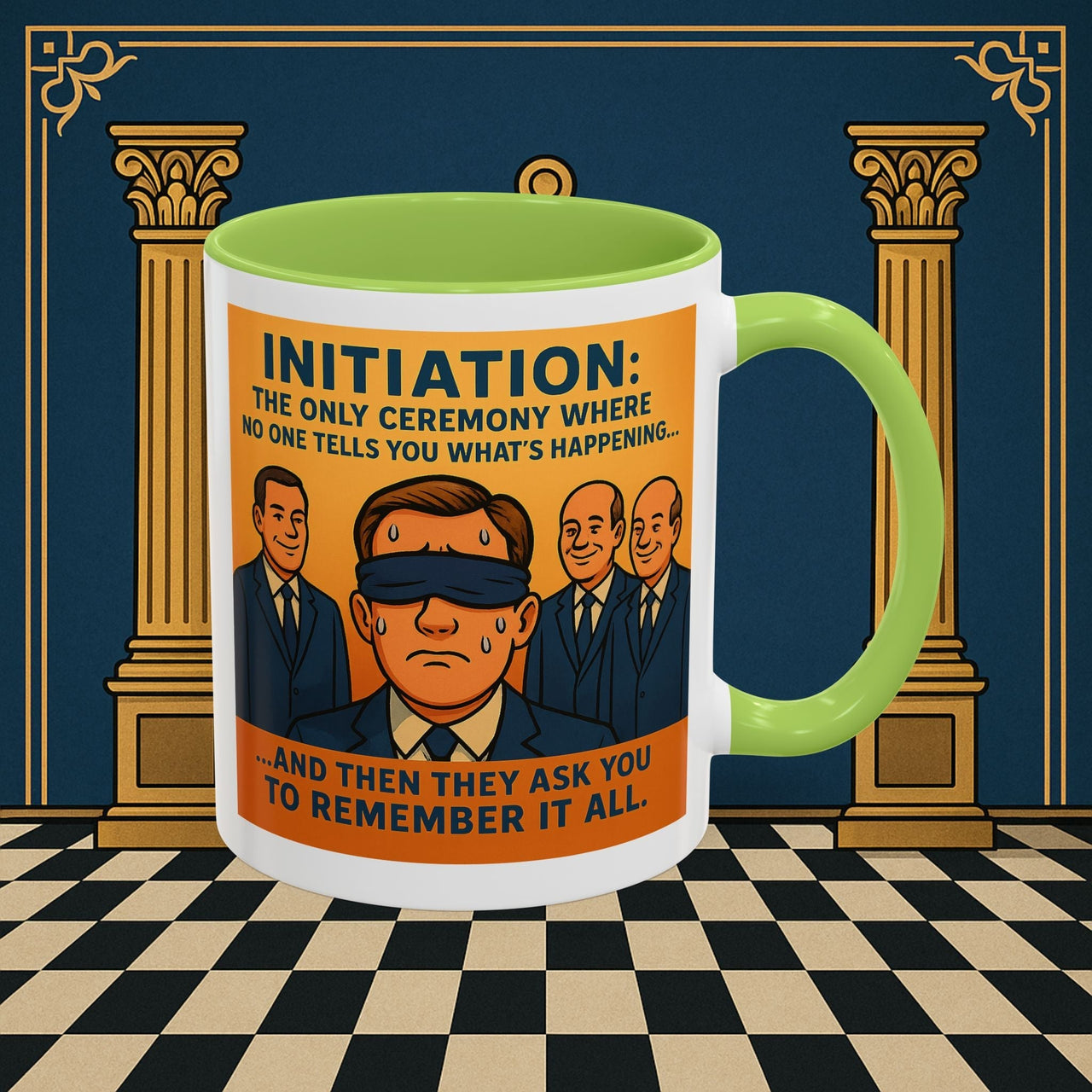 Premium Ready to Go Freemason Design | Entered Apprentice Initiation - Masonic Mugs