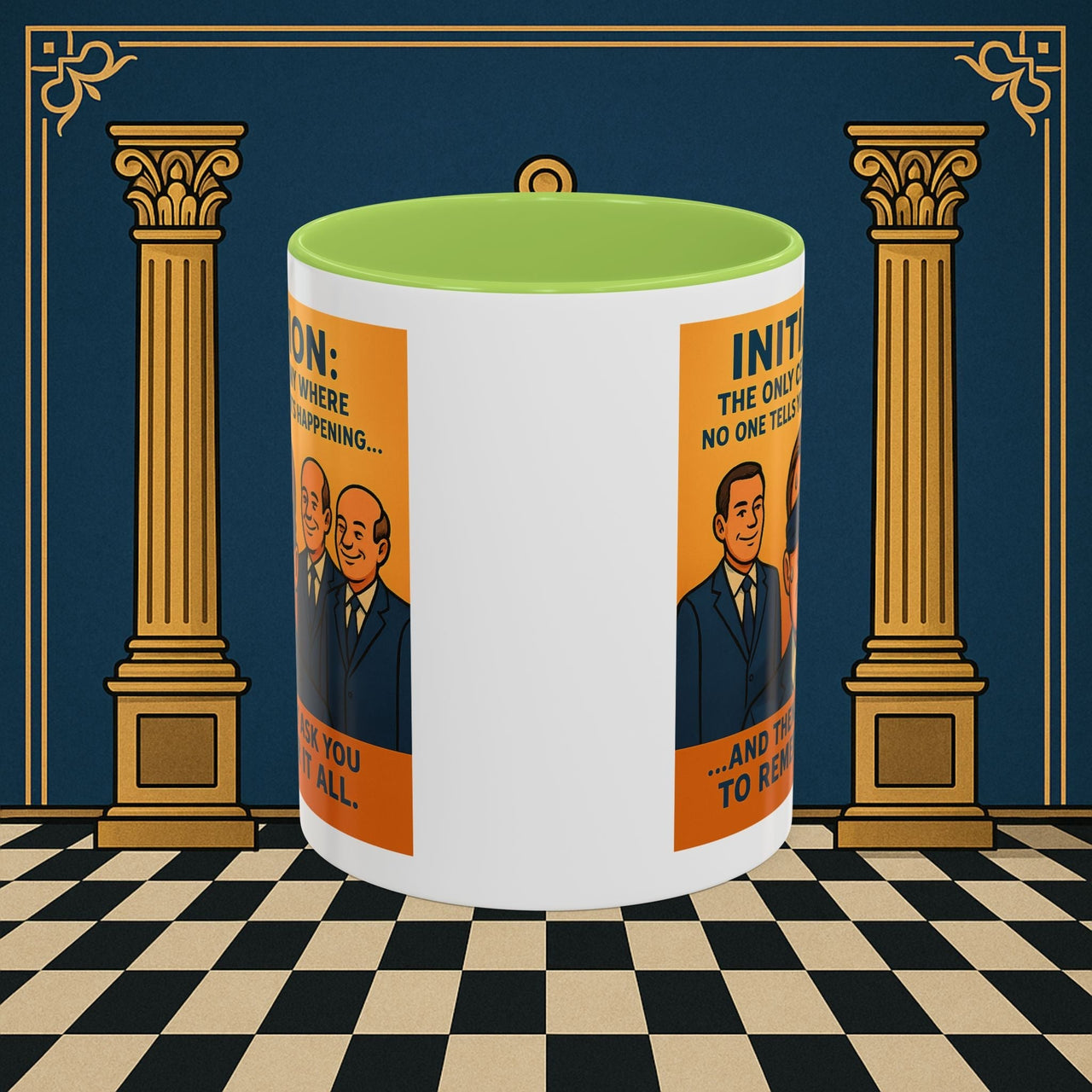 Premium Ready to Go Freemason Design | Entered Apprentice Initiation - Masonic Mugs