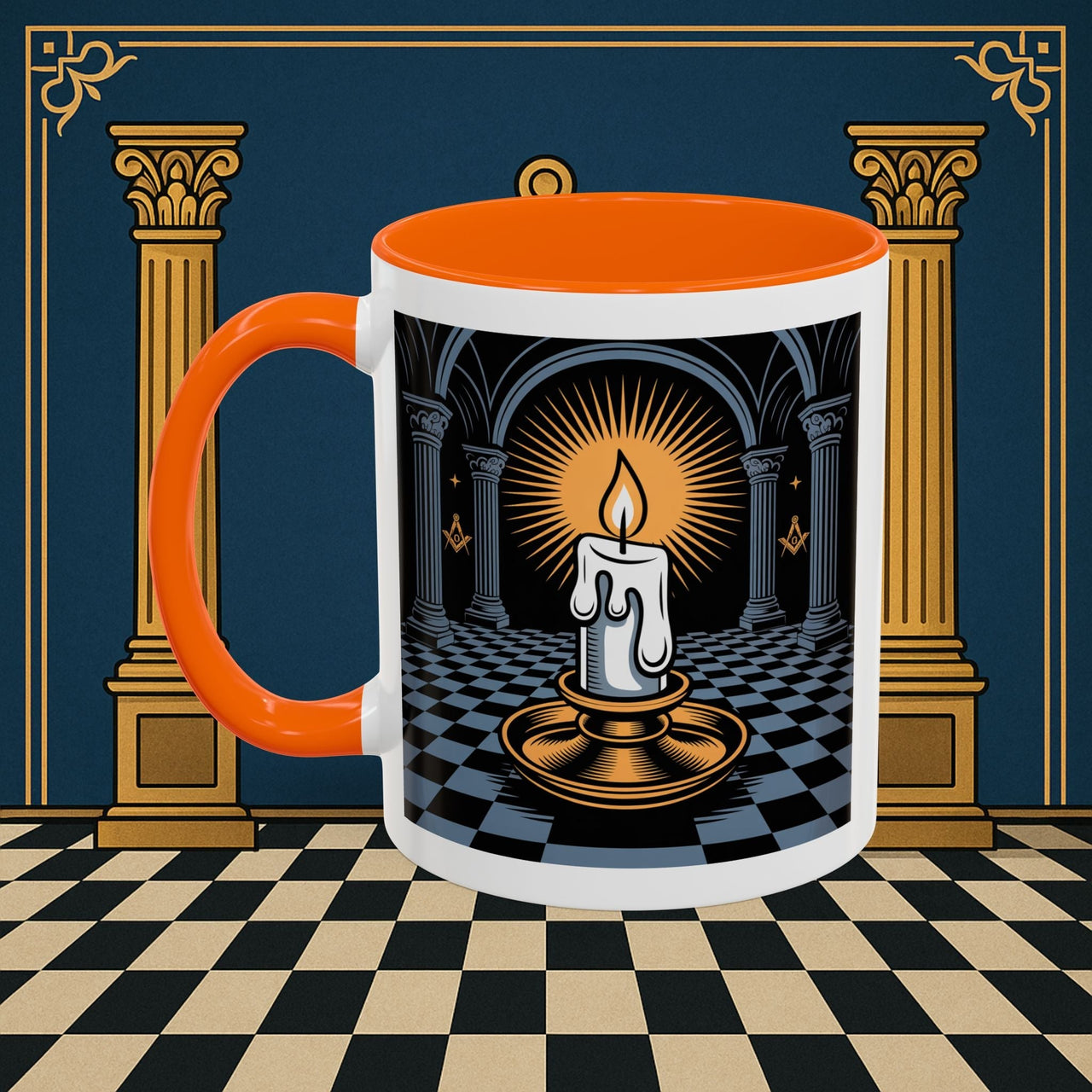 Premium Ready to Go Freemason Design | Entered Apprentice Into the Light - Masonic Mugs