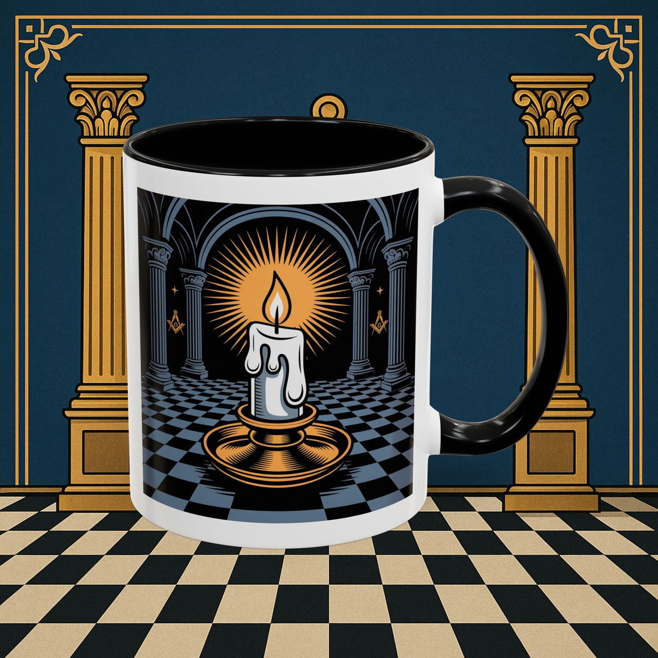 Premium Ready to Go Freemason Design | Entered Apprentice Into the Light - Masonic Mugs