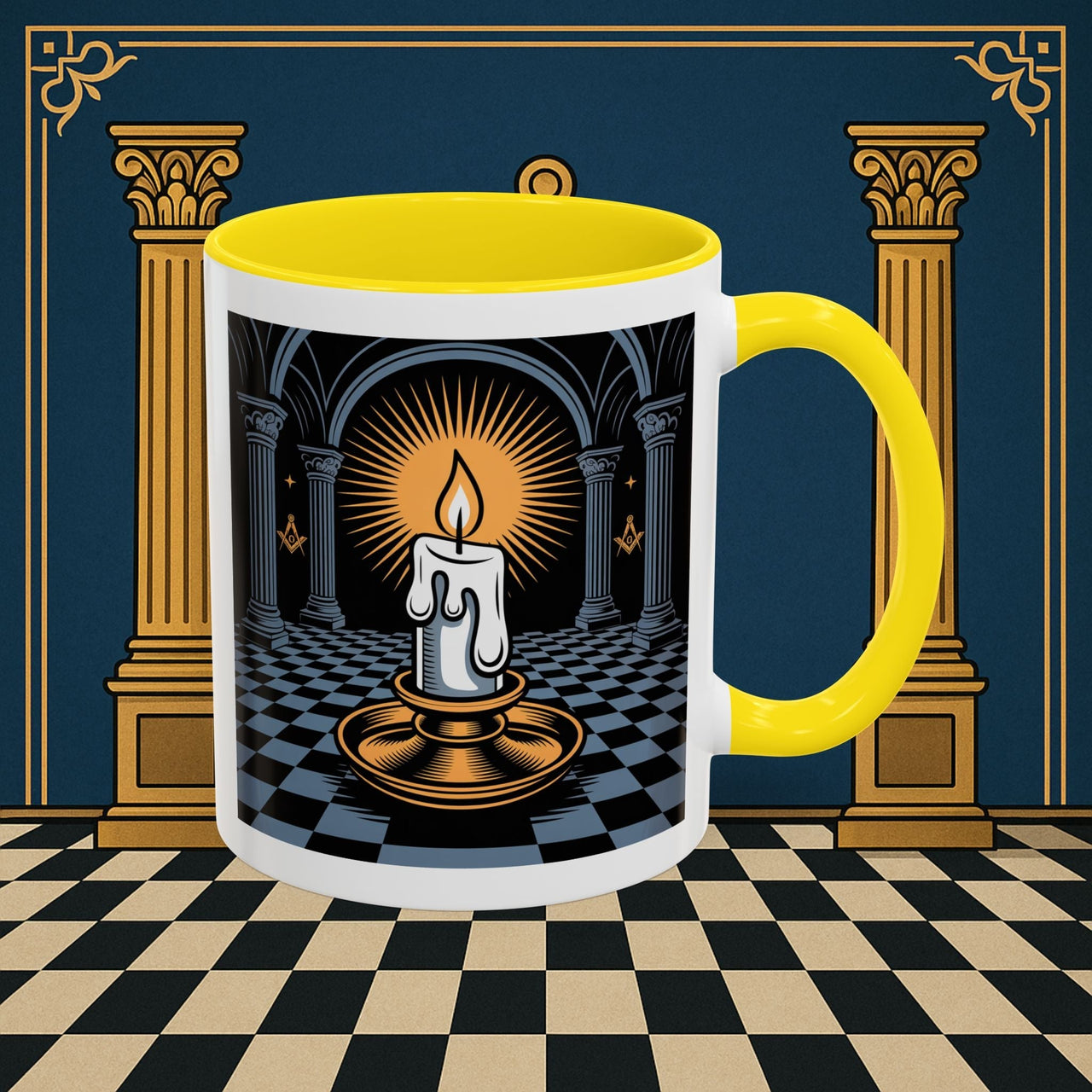 Premium Ready to Go Freemason Design | Entered Apprentice Into the Light - Masonic Mugs