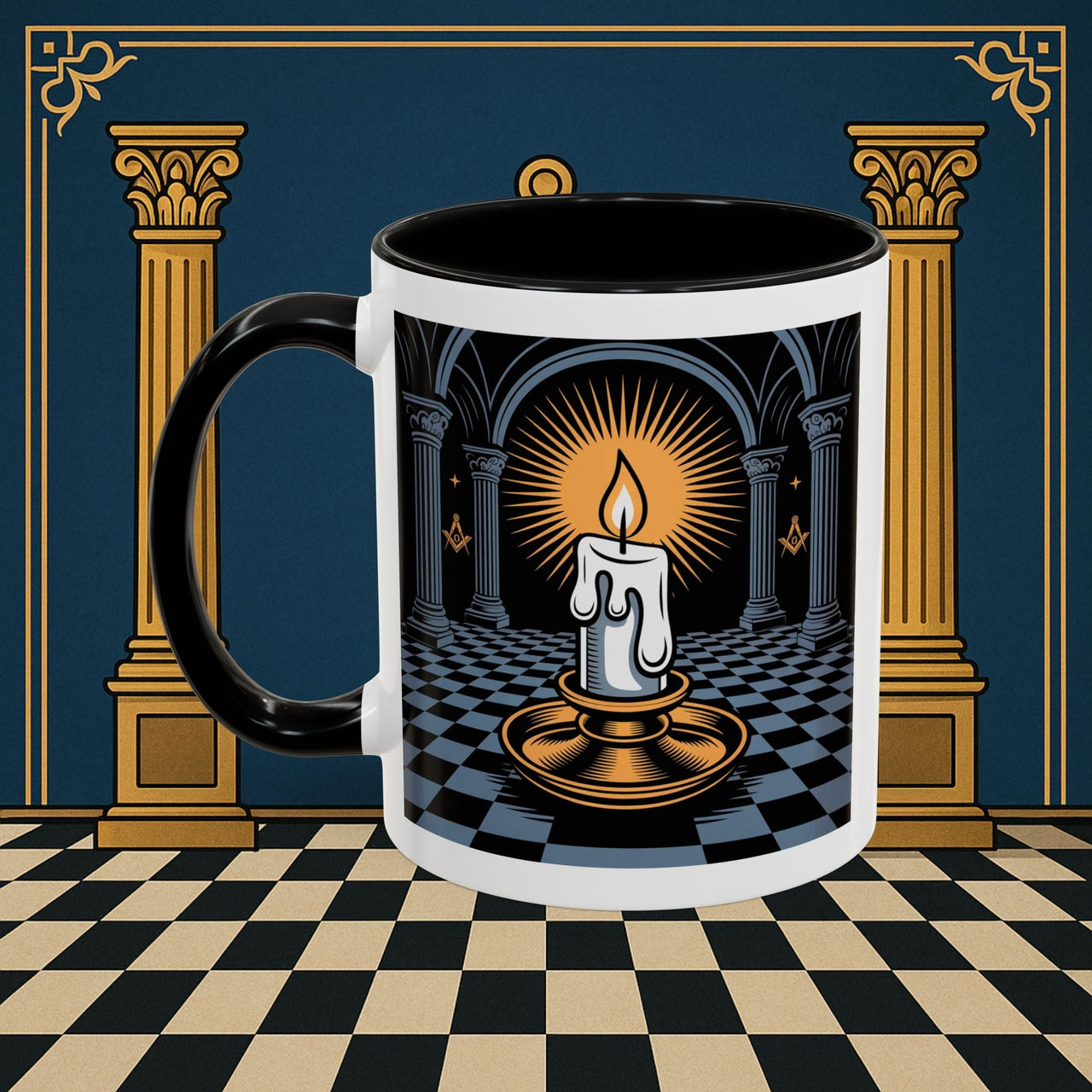 Premium Ready to Go Freemason Design | Entered Apprentice Into the Light - Masonic Mugs