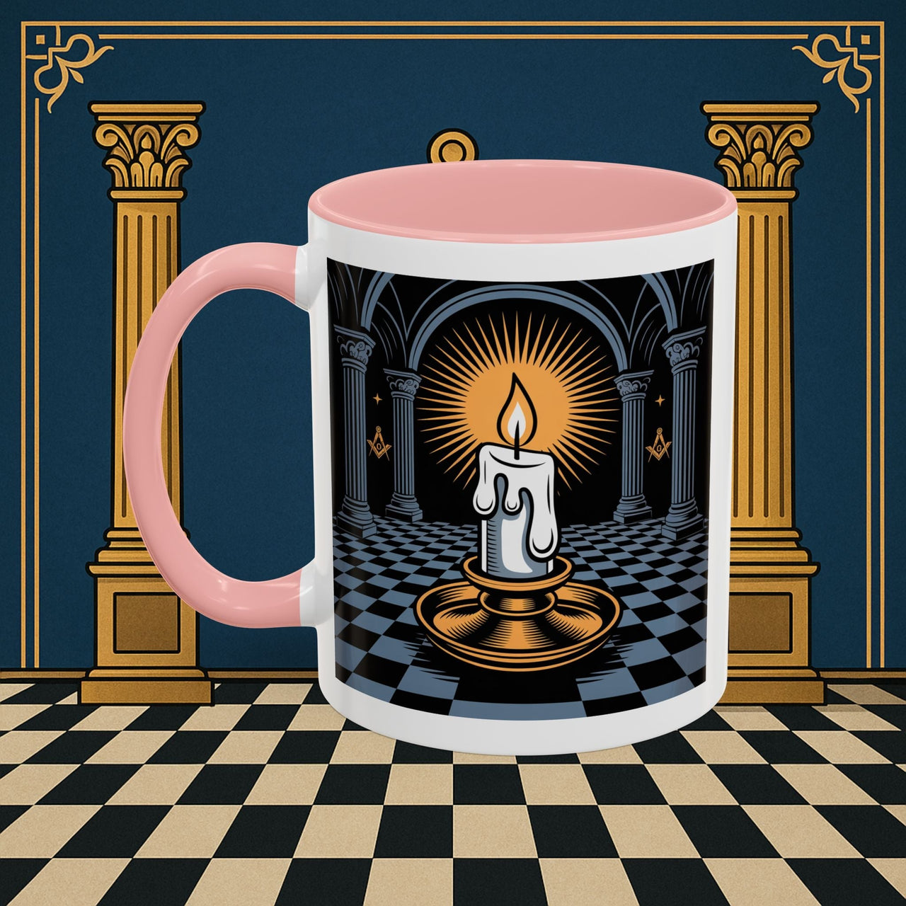 Premium Ready to Go Freemason Design | Entered Apprentice Into the Light - Masonic Mugs