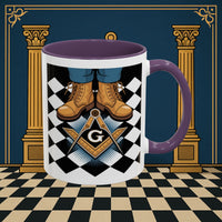 Premium Ready to Go Freemason Design | Entered Apprentice My first step on the Square - Masonic Mugs