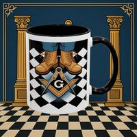 Premium Ready to Go Freemason Design | Entered Apprentice My first step on the Square - Masonic Mugs