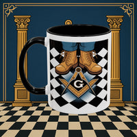 Premium Ready to Go Freemason Design | Entered Apprentice My first step on the Square - Masonic Mugs