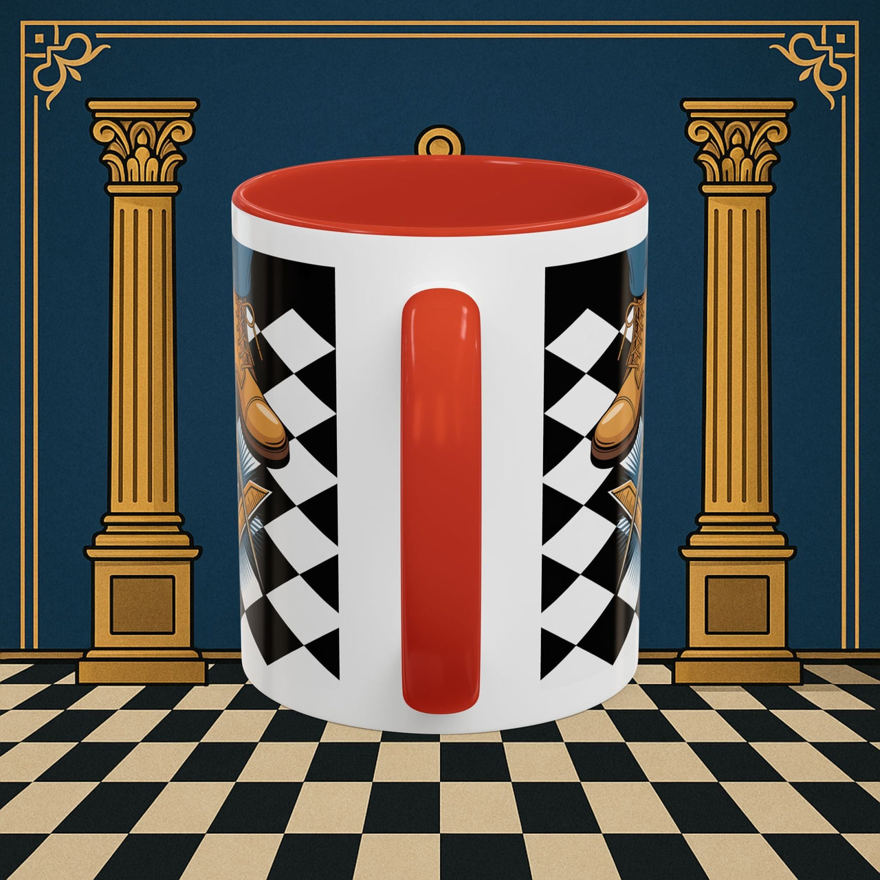 Premium Ready to Go Freemason Design | Entered Apprentice My first step on the Square - Masonic Mugs