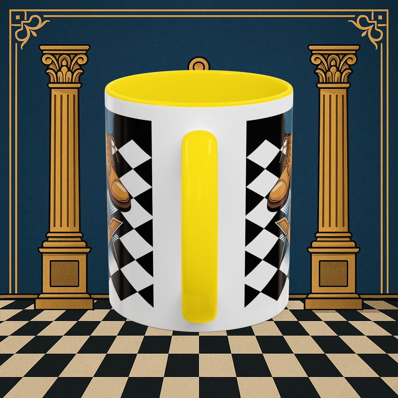 Premium Ready to Go Freemason Design | Entered Apprentice My first step on the Square - Masonic Mugs