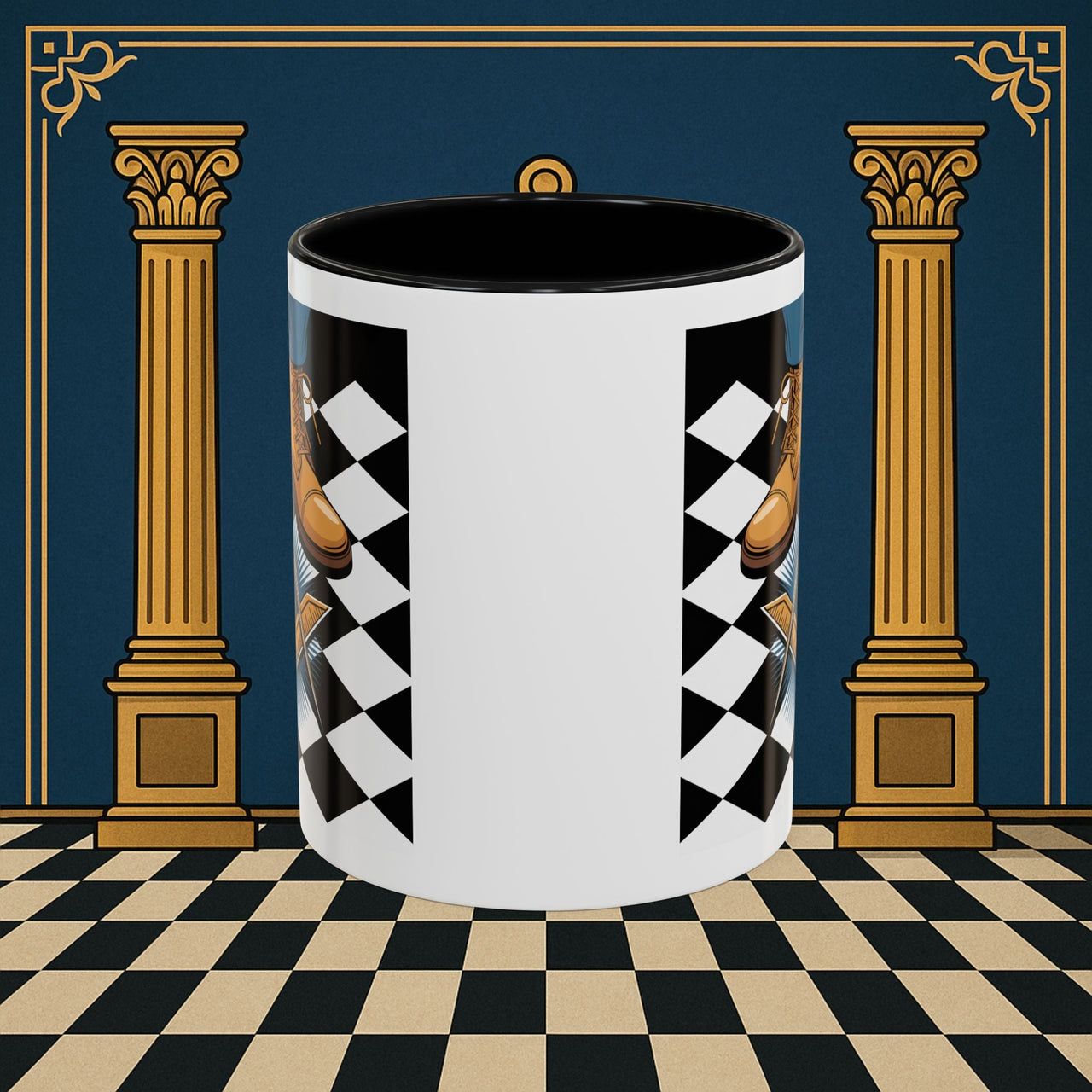 Premium Ready to Go Freemason Design | Entered Apprentice My first step on the Square - Masonic Mugs