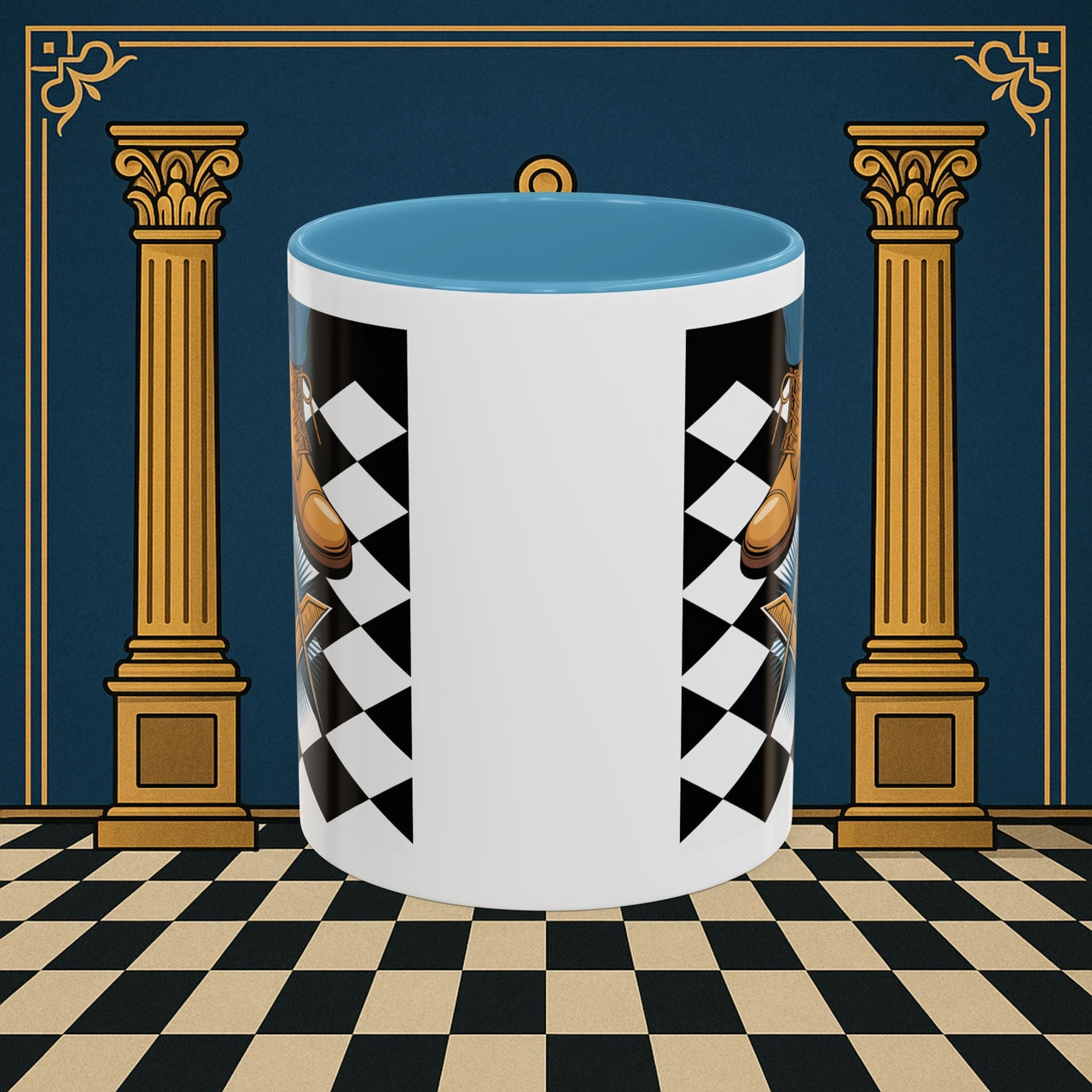 Premium Ready to Go Freemason Design | Entered Apprentice My first step on the Square - Masonic Mugs